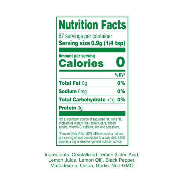 Pepper & Onion Blend Nutrition Facts - Eat This Much